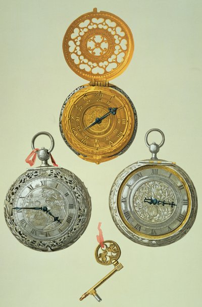 Pocket Watches, plate XXIX from The Royal House of Stuart by William Gibb, published 1890 by English School